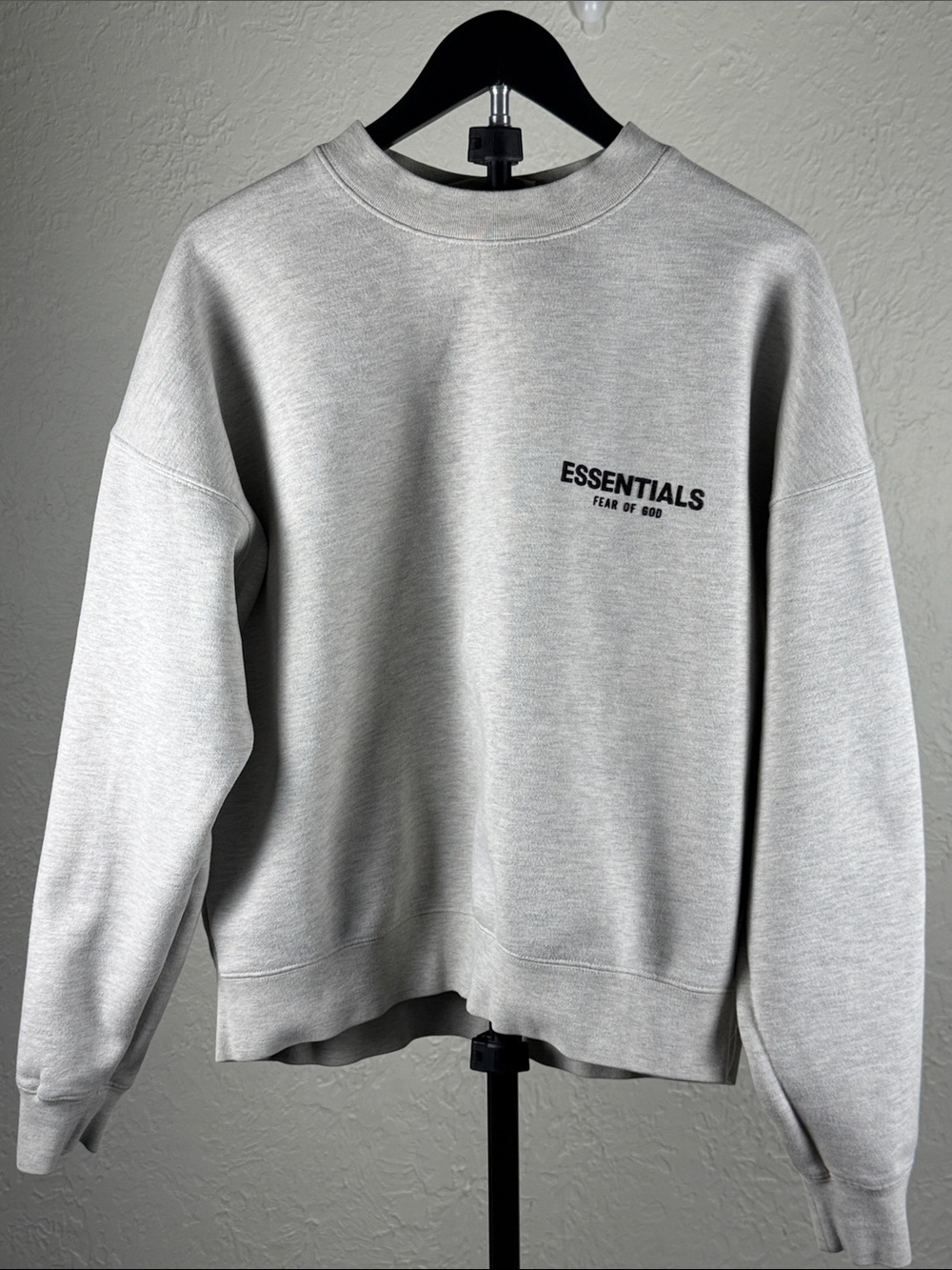 Fear of God ESSENTIALS Light Gray Crewneck Sweatshirt